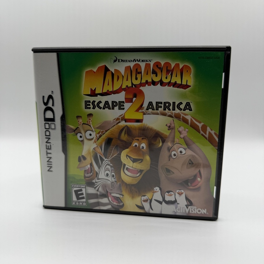 Madagascar: Escape 2 Africa Nintendo DS Game E Activision NTSC-U/C Case Manual